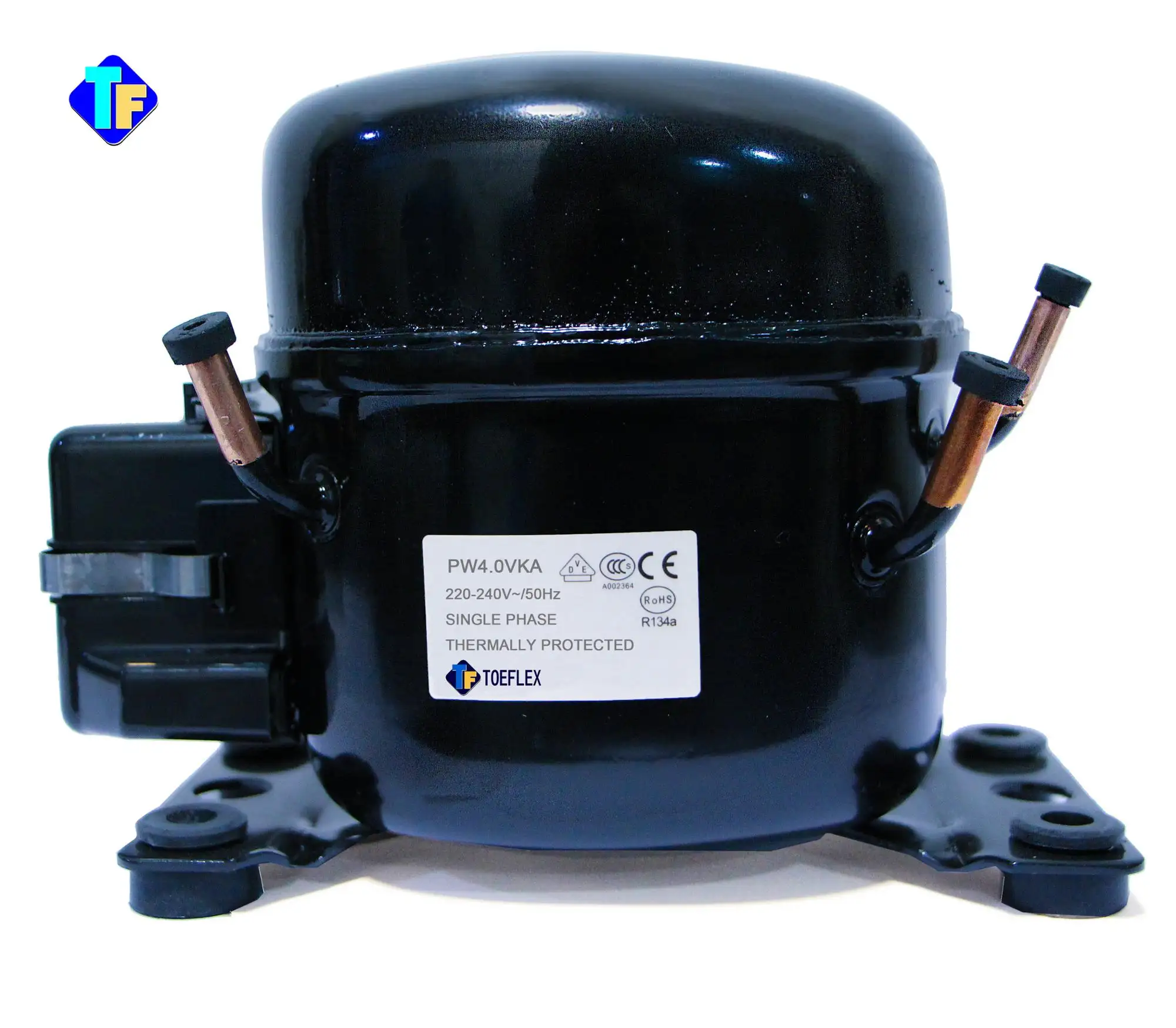 Toeflex r134a hbp motor de refrigeração, compressor hermético para casa cooler ar condicionado