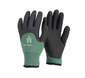 Termal kavrama 3/4 Sandy nitril kaplamalı eldiven kış Anti soğuk iş eldiven yapımı için