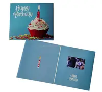 Luxo 5 "display LCD TFT vídeo cartão de feliz aniversário cartões do convite do partido