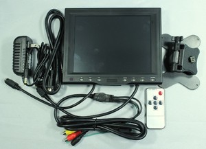 8 pulgadas 800*600 monitor lcd VGA + 2AV (PAL/NTSC) + entrada de audio para coche marcha atrás CCD - Product Image 3