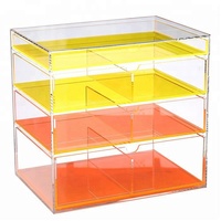 Boîte de tri de dossiers de bureau en lucite personnalisée de 4 mm, comptoir transparent en acrylique, boîte de classement A4