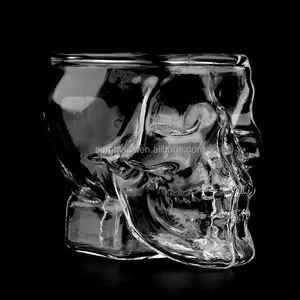 Verre écologique tête de mort en cristal, verres à Whisky, vente en gros,