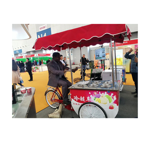 Carrito de Helados de Acero Inoxidable con Logotipo de Brasil - Product Image 1