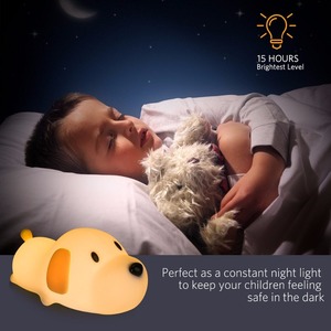 Soft Silicone Baby <strong>Nursery</strong> Lamp USB Rechargeable Brightness Adjustable Timing Function LED Kids Night <strong>Light</strong> - Product Image 6