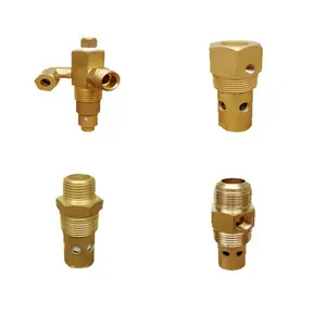 Brass cooling fin check valve for air compressor