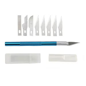 9 刀片工艺艺术品雕刻 DIY 刀具套装模型修理多用途雕塑手术刀雕刻刀