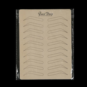 أوراق لاتكس للعناية بالوجه, ورقة لاتكس للحاجب ، وشم Microblading ، مزدوج الجوانب ، اصطناعي ، ممارسة الجلد pmu - Product Image 1