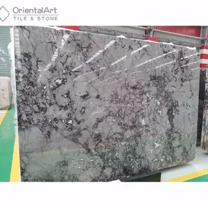 Barcelona Gris Grey Marble Big Slabs Polished Slate Natural Stone from Guizhou China