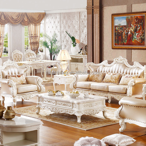 Sang Trọng Cổ Điển Pháp Ý Phong Cách Cổ Châu Âu Chạm Khắc Cao Su Khung Gỗ Rắn Nghệ Thuật Đỏ Nâu Da <span class=keywords><strong>Sofa</strong></span> <span class=keywords><strong>Set</strong></span> - Product Image 4