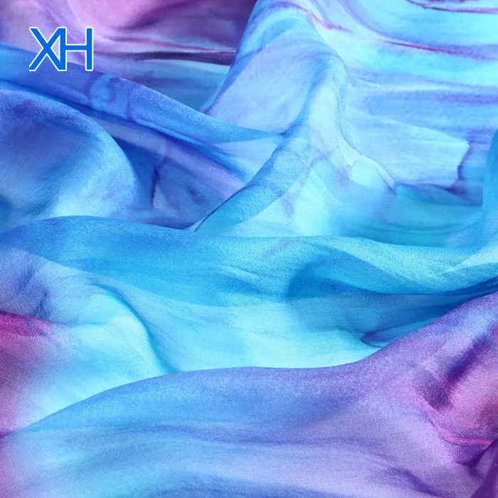 Wholesale Silk Fabric Printed 100% Chiffon by Xinhe Textiles
