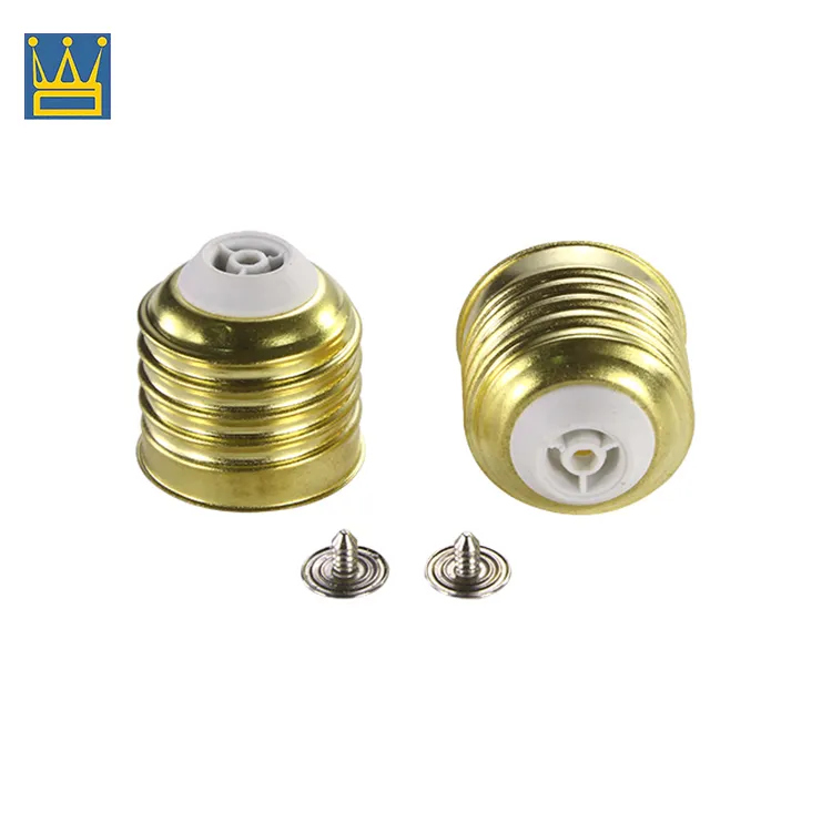 E27 weld free solder free lamp base (Brass)