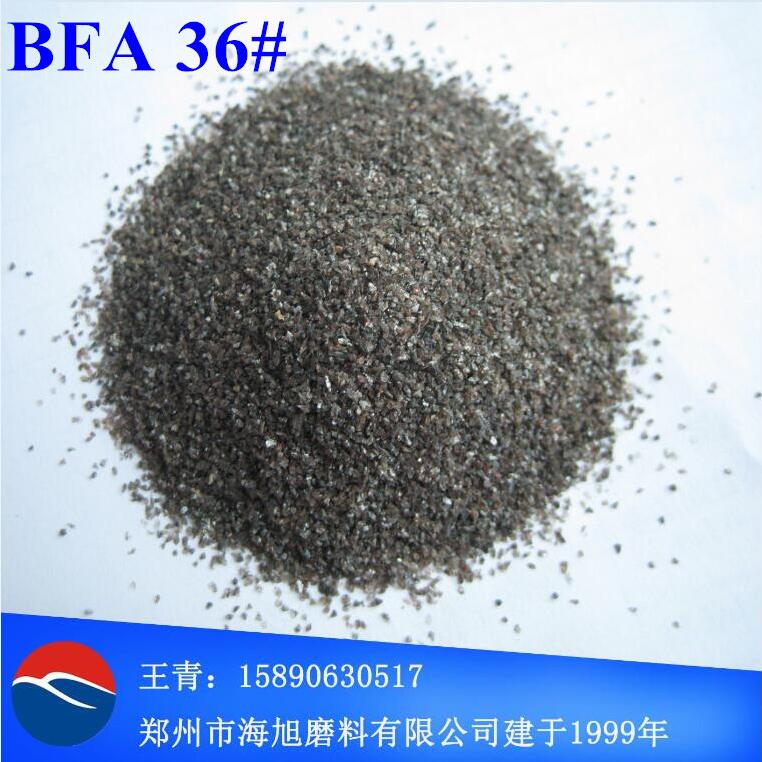 Sand blasting media material for stainless steel--brown fused alumina