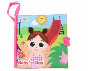 Peluche panno morbido libro giocattolo per bambini e bambine educativo diario del giorno del bambino regalo - Product Image 1