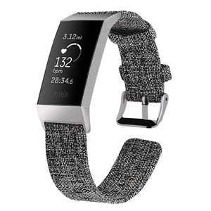 Bandes Tschick <span class=keywords><strong>pour</strong></span> <span class=keywords><strong>Fitbit</strong></span> Charge 3, Bracelet en Nylon tissé, accessoires de remplacement réglables <span class=keywords><strong>pour</strong></span> <span class=keywords><strong>Fitbit</strong></span> Charge 3 hommes/femmes - Product Image 2