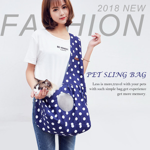 Biểu Tượng Tùy Chỉnh Polyester Con Chó Tàu Sân Bay Ba Lô Ngoài Trời Mèo Và Con Chó Sling Tàu Sân Bay Với In Mô Hình Vai Con Chó Ba Lô Túi - Product Image 4