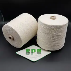 100% Mulberry silk waste silk noil yarn 17nm/1 air spinning yarn