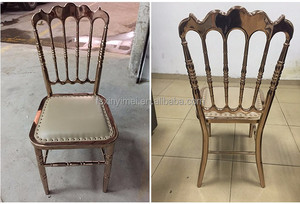 Kraliyet istiflenebilir düğün napolyon paslanmaz çelik sandalyeler - Product Image 2