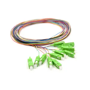 12色光纤SC UPC APC单模G652D 0.9毫米光纤尾纤12芯光纤尾纤