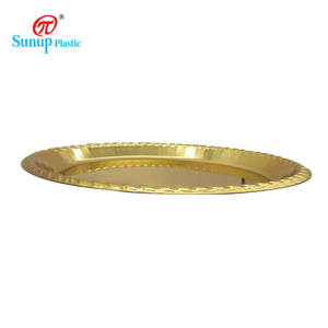 Sunup Custom Goud Oplader Board Bruiloft <span class=keywords><strong>Plastic</strong></span> Oplader Board Ronde Groothandel Partij Elegante Decoratieve Placemat