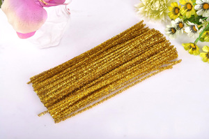 12 zoll x 6mm Farbe Sortiert DIY Metallic <span class=keywords><strong>Glitter</strong></span> flauschigen Sticks Chenille Vorbauten - Product Image 5