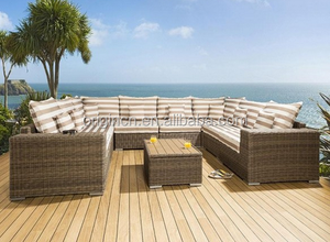 Piscina de sección en forma de U de Sun and Fun sofá muebles de jardín de ratán exterior - Product Image 2