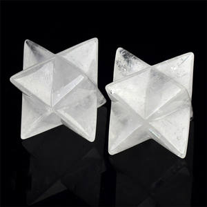 Tự nhiên nóng bán rõ ràng tinh thể thạch anh siêu hình <span class=keywords><strong>merkaba</strong></span> chữa bệnh chạm khắc sao cho thiền - Product Image 6