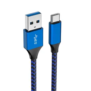 Shenzhen工場usb 3.1世代1タイプc充電器データケーブルにUSB 3.0高速データケーブル3A 5GB usb Cケーブル