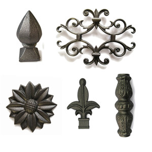 Ornamenti in ghisa per decorazioni porta decorazioni in metallo Anti-corrosione - Product Image 1