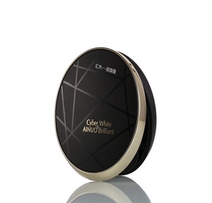 Màu Đen Thanh Lịch Fancy Chất Lượng Cao Vòng Rỗng Air Cushion Bb Foundation Case Với Puff - Product Image 4