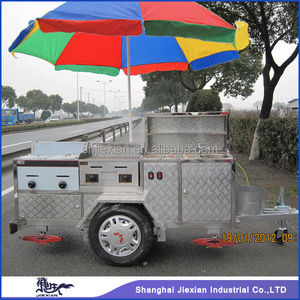 Shanghai Jiexian JX-HS200C <span class=keywords><strong>Mobile</strong></span> Hot Dog Chariot Nouvellement Habile Rue Remorque En Aluminium Matériau État Nouveau pour l'<span class=keywords><strong>Application</strong></span> <span class=keywords><strong>Alimentaire</strong></span> - Product Image 3