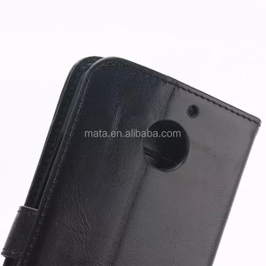 Couleur unie pu étui en cuir pour <span class=keywords><strong>MOTORALA</strong></span> X + 1, Portefeuille style cas pour MOTO X + 1 avec support - Product Image 3