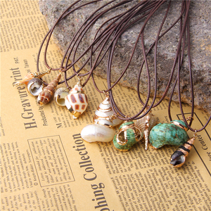 Collana di conchiglie Lateefah Boho collana di conchiglie piccola conchiglia ciondolo di conchiglia per donna in porcellana regalo di conchiglia - Product Image 6