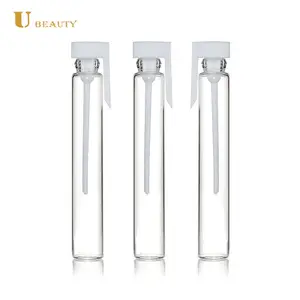 3ml small clear glass vials perfume tester wholesale sampler glass perfume bottles