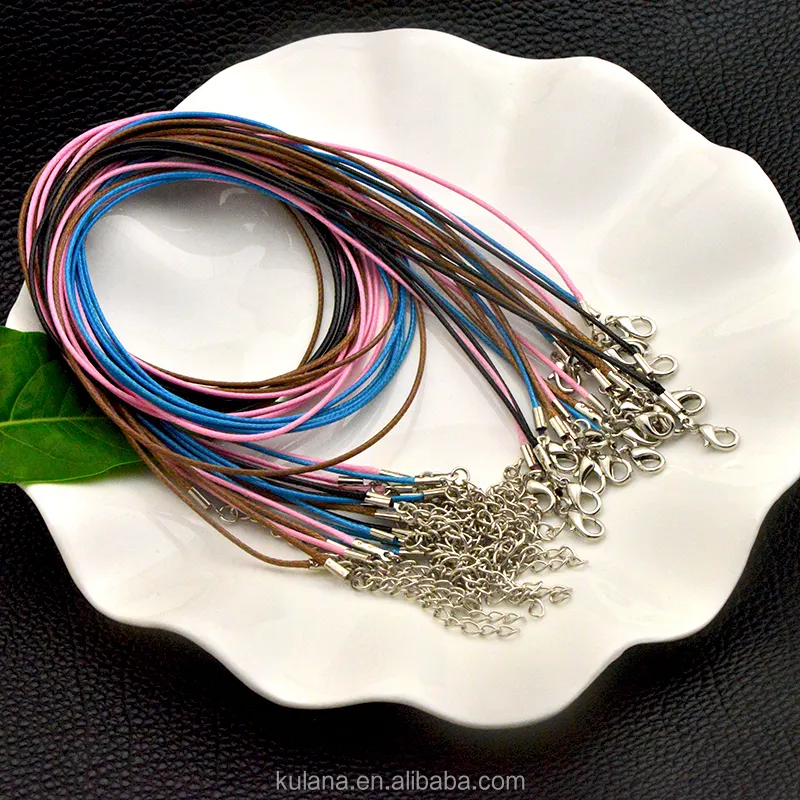 Necklace Wholesale Colorful Wax Cotton Cord Necklace For Pendant Bracelet Jewelry Making 92306