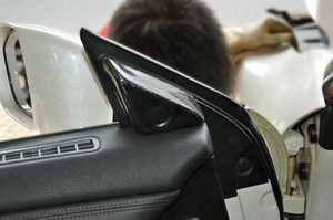 Panel interior de espejo de puerta Triángulo Embellecedor interior para Nissan GTR35 - Product Image 6