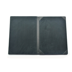 2024 סיטונאי מתקפל A4 עור קטיפה תעודת מחזיק דיפלומה תיקיית קבצים בצבע שחור - Product Image 1