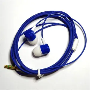 Grosir Colorful Kabel 3.5 Mm Earphone untuk MP3 3.5 Mm Jack Headphone Di Telinga Earphone