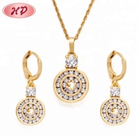 Ensemble de collier de bijoux de mariée plaqué or 18 carats de beau designer indien avec prix