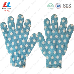 Fashion Deep Clean Exfoliating Mitt Loofah Sponge Nylon Massage Bath Gloves Body Scrubber - Product Image 5
