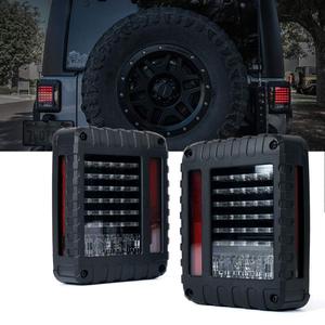 Auto teile Led Umge Schwanz Licht 12 v 6 "x 8" Geraucht/Klar Hinten LED Objektiv Schwanz lichter Für wrangler JK LJ TJ Auto zubehör