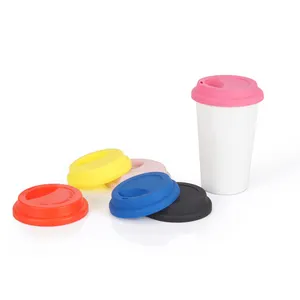 Tapa universal de silicona para taza de café, tapa para vaso de cerámica de plástico y vidrio, gran oferta