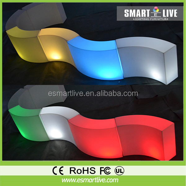 Portable comptoir de bar/comptoir de bar meubles/led bar