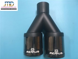 de doble salida punta de escape de acero inoxidable con acentos de fibra de carbono for Remus estilo - Product Image 3