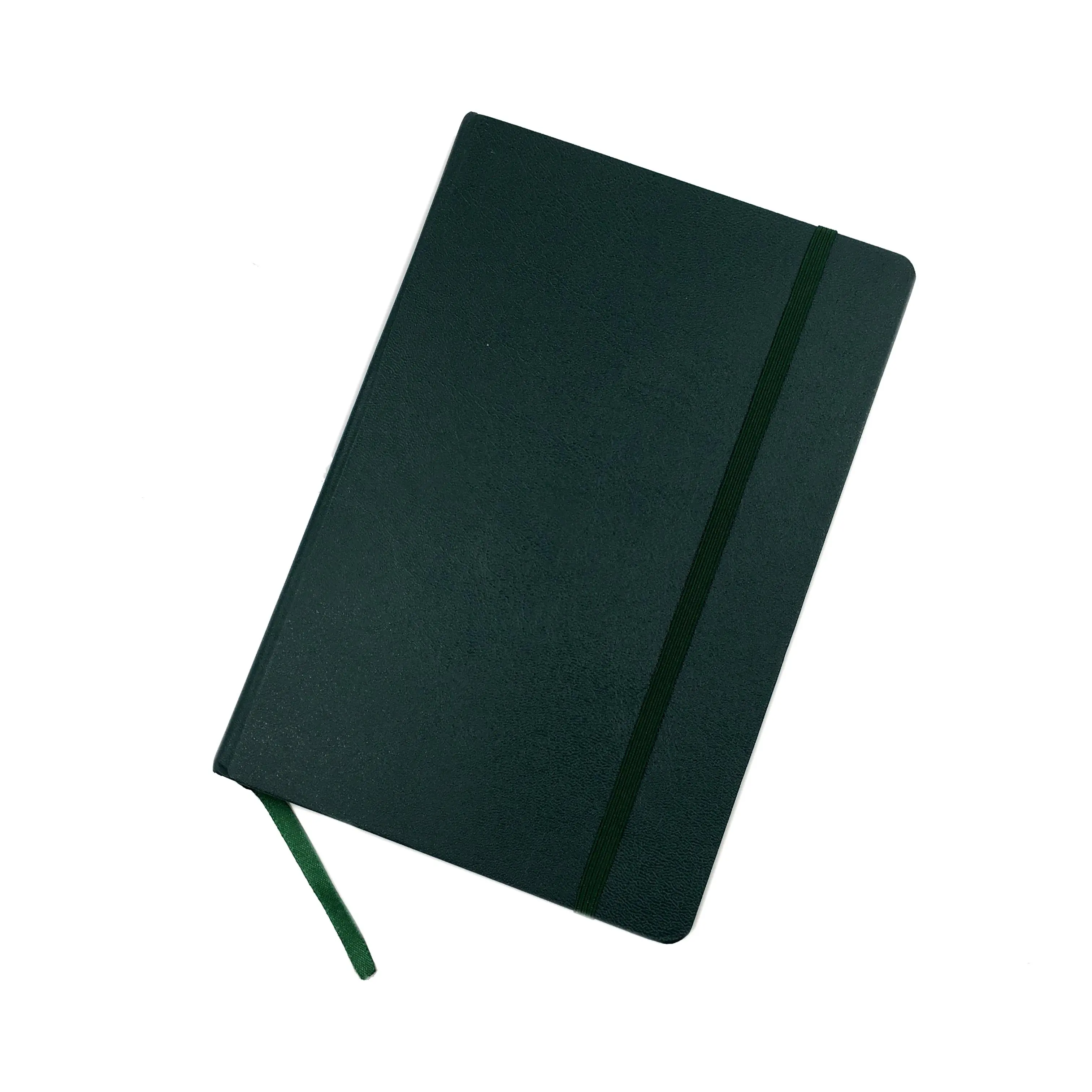 PU Leather Journal Dark Green Hard Cover Notebooks A4 A5 B5