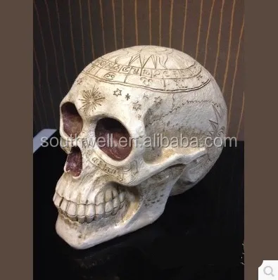OEM polyresin human skull
