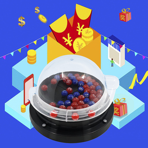 Macchina elettronica della lotteria-macchina automatica del gioco della lotteria con la funzione di estrazione fortunata