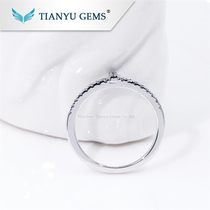 Nhẫn Nữ Tianyu Đơn Giản, Mạ Vàng, Bạc Thật 925, Thiết Kế Nhẫn Moissanite Cho Bé Gái - Product Image 3
