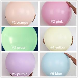 18inch Macaron Latex Balloon Party Decoration 18'' Macaron Balloon 6 Candy Color <strong>Pastel</strong> Colours Ballon Birthday <strong>Decor</strong> - Product Image 1