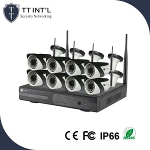 8 canaux Sans Fil Caméras de Surveillance Wifi NVR KIT COMPLET 8 pièces CCTV 1080p HD