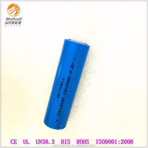 Großhandel produkt MOTTCELL 18650 3,2 V 1500 mAh lifepo4 batterie - Product Image 1